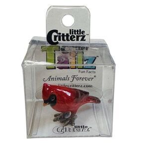 Little Critterz “Louis” Cardinal Hand Painted Porcelain Figurine